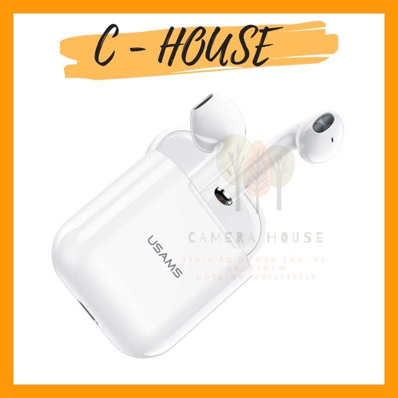 (HCM) Tai nghe bluetooth Chính Hãng Usams YY001 Bảo hành 12 tháng, cảm biến chạm, sạc 1 giờ nghe 40 giờ