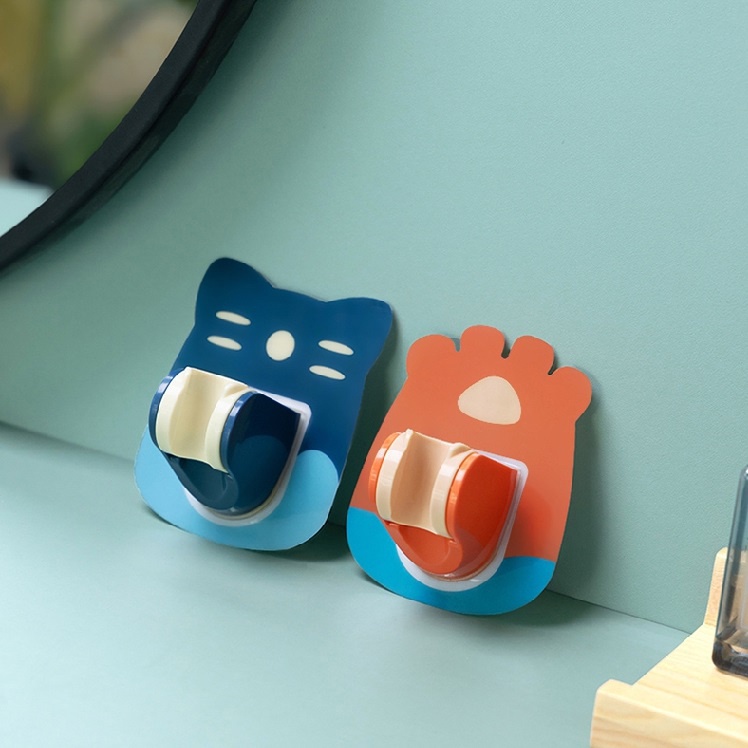 Giá Treo Vòi Hoa Sen , Đế Kẹp Vòi Sen Vòi Xịt Toilet Dán Tường Bằng Nhựa Họa Tiết Hoạt Hình
