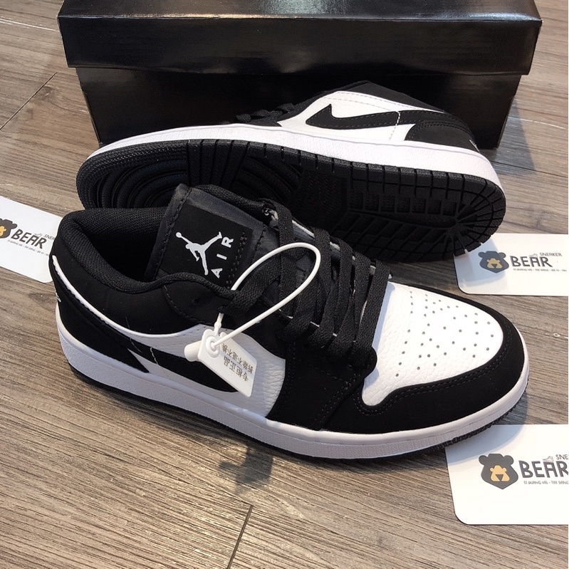 [Bear.sneaker] Giày Thể Thao JD1 Low Black And White Panda bản SC. | BigBuy360 - bigbuy360.vn