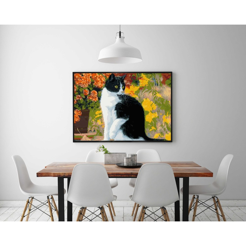 PM DIY cat rhinestone painting kit decoration 30x40cm