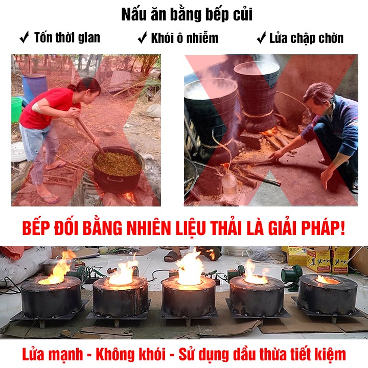 Bếp Đốt Dầu Thải, Nguyên Liệu Thải, Mỡ Gà, Vịt. Siêu Tiết Kiệm. 1 Lít Đun Đến 4, 5 Tiếng. Bảo Hành 12 Tháng