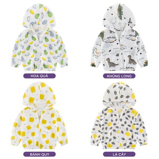 Áo khoác mỏng bé trai EROKIDS chống muỗi cho bé chất cotton hàng xuất Âu Mỹ