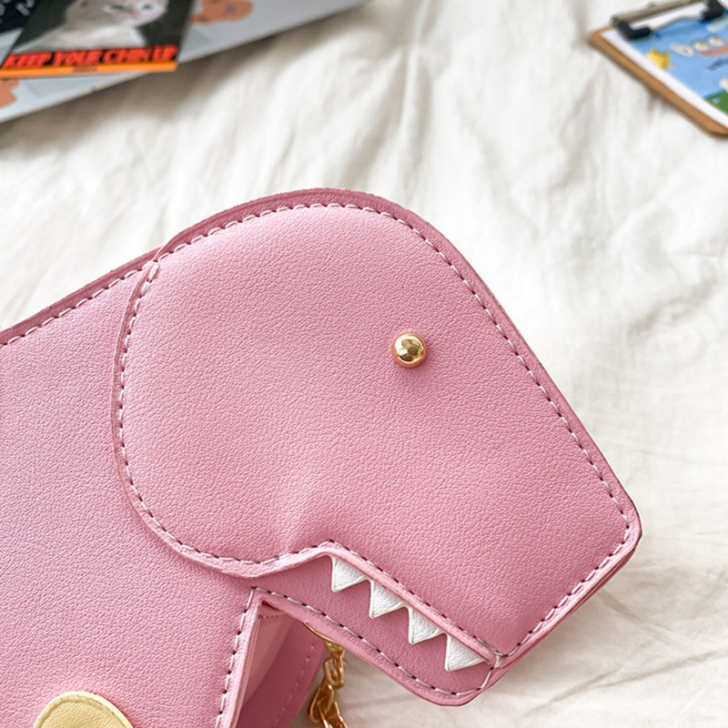 Túi Đeo Chéo Hình Khủng Long Hoạt Hình 3D Cho Nữ