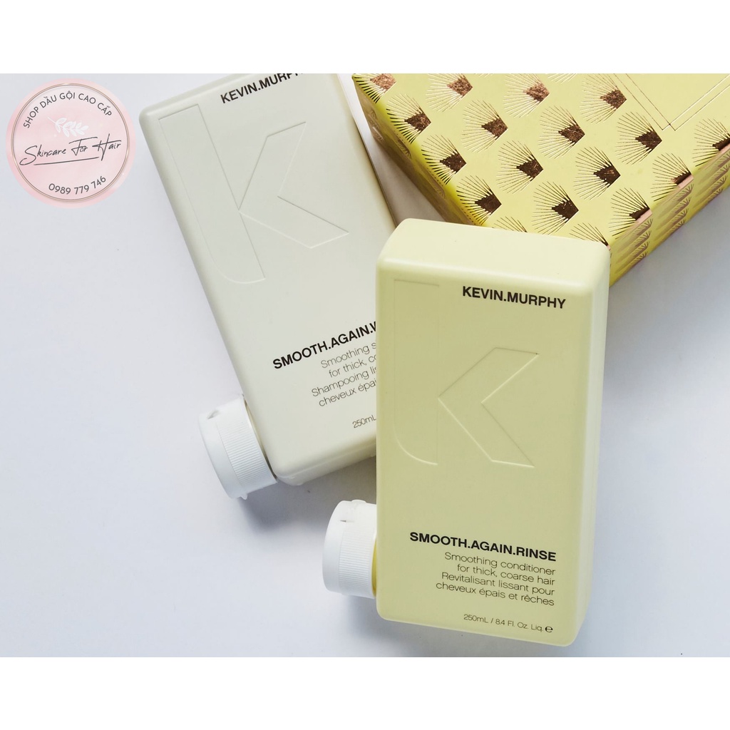 Dầu gội xả suôn mượt Kevin Murphy Smooth Again dung tích 250ml dành cho tóc dày,cứng, xù, xoăn tự nhiên