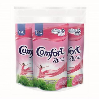 3 Bịch nước Xã vãi Comfort Thailand 580ml. Màu hồng