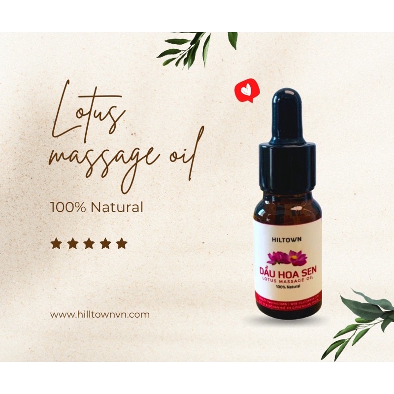 Dầu hoa sen_dầu massa và dưỡng ẩm da chống nhăn_Hilltown | BigBuy360 - bigbuy360.vn