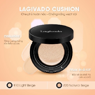 Phấn nước trang điểm Hàn Quốc che khuyết điểm, kiềm dầu tốt Lagivado Just Perfection Cushion Foundation - 2 tông màu 14g