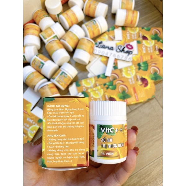 Detox xổ mỡ VitC+++ 14 viên