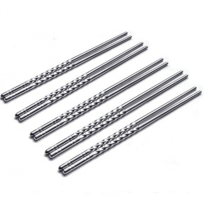 VỈ 5 ĐÔI ĐŨA INOX BỀN ĐẸP