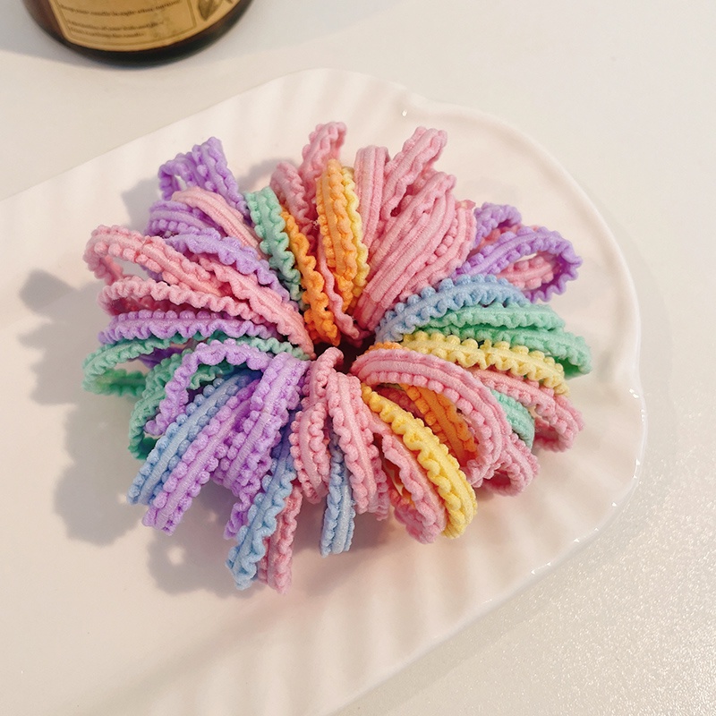 Set 50 Dây Buộc Tóc Co Giãn Cho Bé Gái
