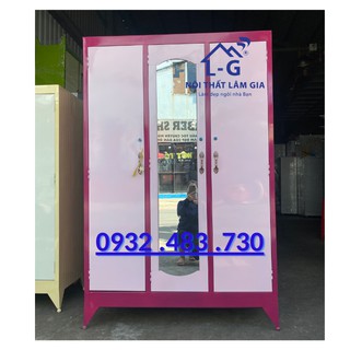 Tủ sắt quần áo 3 cửa _1m8x1m2 _NEW FREESHIP HCM