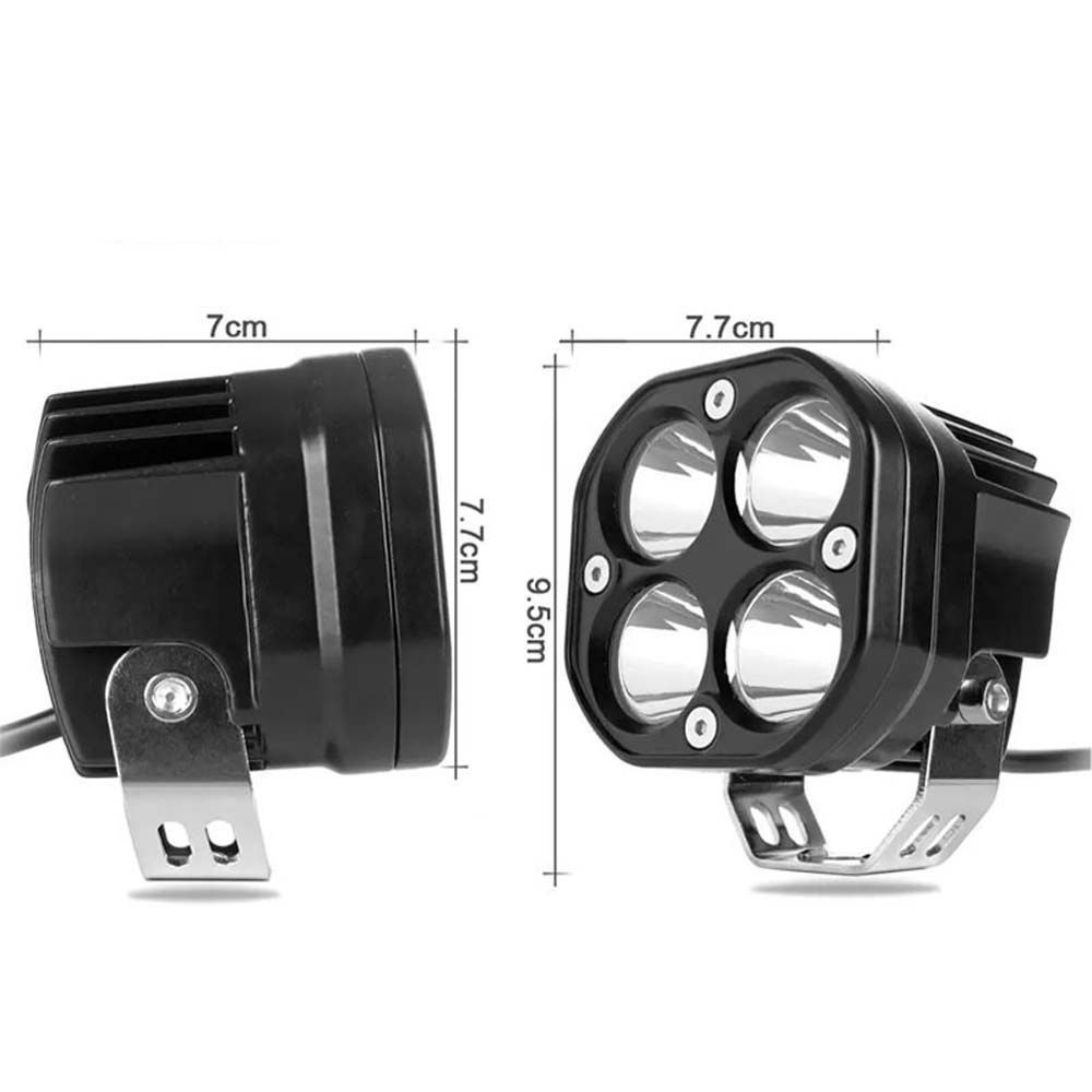 Đèn pha LED nhiều màu 12V 24V 3 Inch chuyên dụng cho xe mô tô/tàu thuyền