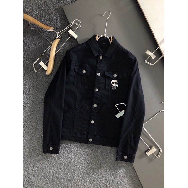 Áo khoác jeans, jacket jean nam Fendi FD inh hình cao cấp