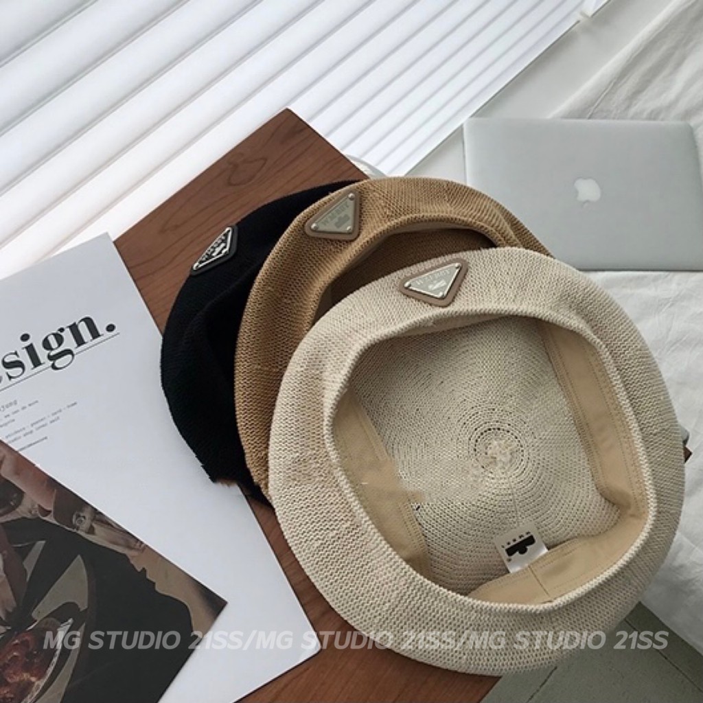 Mũ beret MG STUDIO “WMBABY” chất liệu sợi cotton