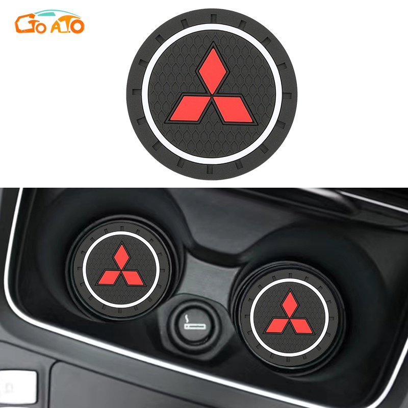GTIOATO Miếng Lót Cốc Xe Ô Tô Lót Ly Xe Ô Tô Chống Trượt Miếng Lót Ly Xe Ô Tô Trang Trí NộI ThấT Ô Tô Cho Mitsubishi L300 L200 Xpander Cross Outlander Attrage Xpander Lancer Space Star Mirage Mirage G4 Triton Pajero Zinger