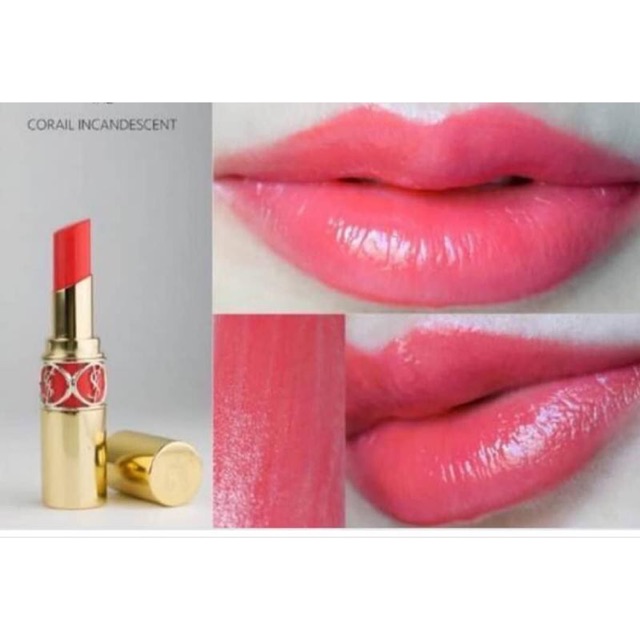 Giảm Giá Son Yves Saint Laurent Rouge Volupté Shine Oil-In-Stick Lipstick  Màu 12 Corail Domain 1.6G - Beecost