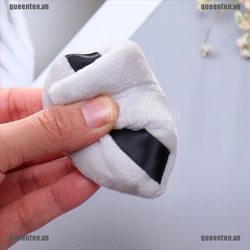 Mút Trang Điểm Mini Hình Tam Giác Bằng Vải Nhung Cotton Satin