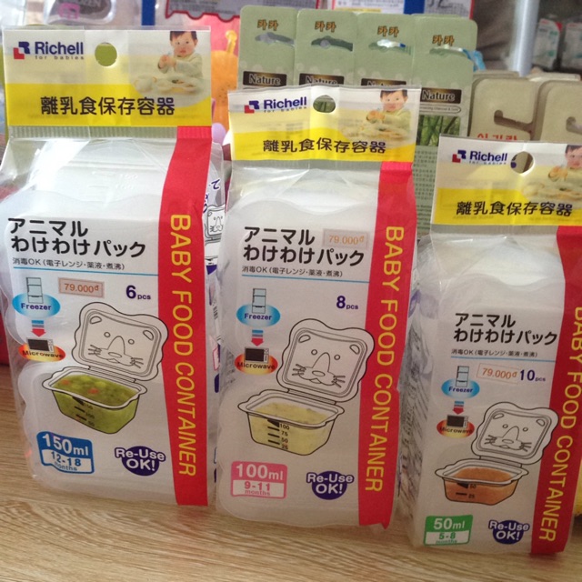 Hộp trữ đông (50ml ,100ml,150ml ) 