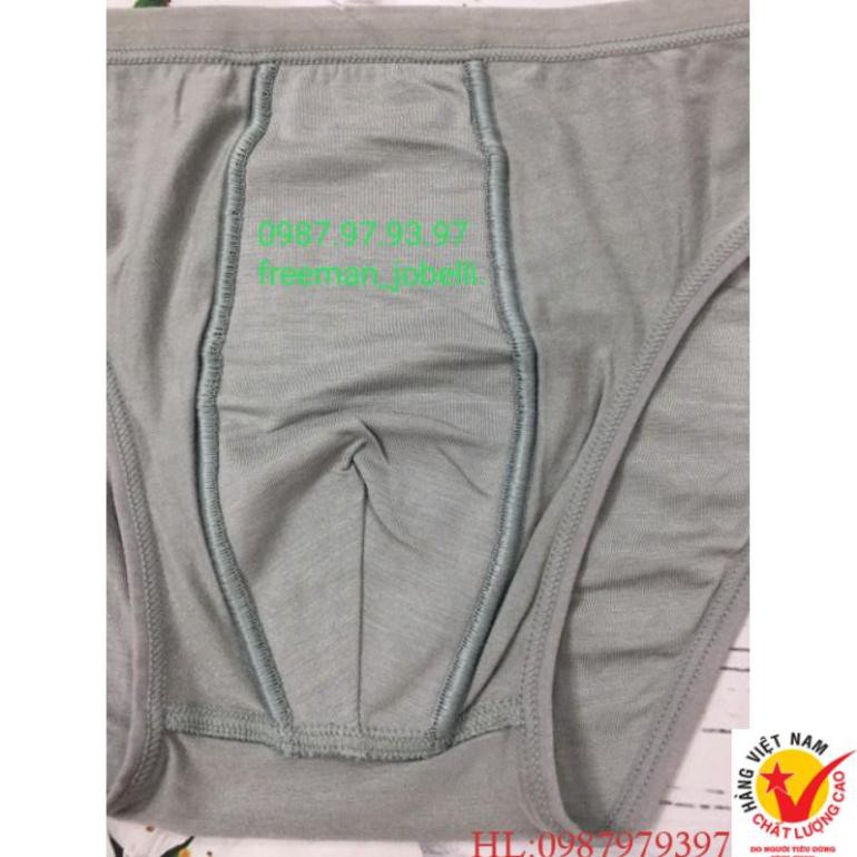 quần xì nam size bình thường đến size đại Freeman 6040-6050,giá cty 69k-bán 45k,quần sịp cotton lụa[hình thật + video