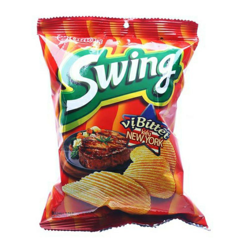 Snack khoai tây Swing vị bò bit tết