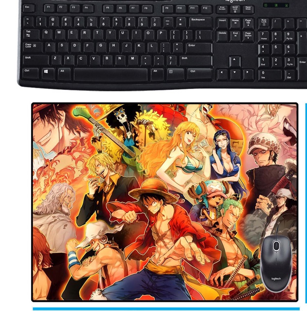 Lót chuột máy tính anime onepiece 20x24cm chất cao su dẻo