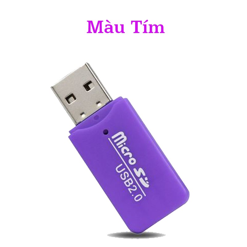 Đầu Đọc Thẻ Nhớ Mini USB 2.0 - Nhỏ Gọn,Tiện Lợi
