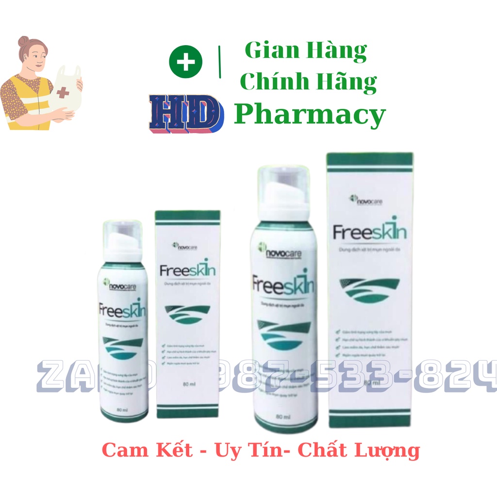 Dung Dịch Xịt Mụn FREESKIN. Dung Dịch Xịt Mụn Ngoài Da,Lưng, Mặt...