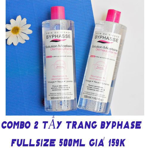 sock -(COMBO) 2 lọ tẩy trang BYPHASE 500ML giá 159k - rẻ vô địch