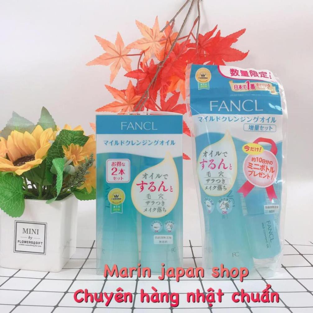 ( Sale 550k-&gt;399k) Dầu tẩy trang Mild Cleansing Oil Fancl Nhật Bản