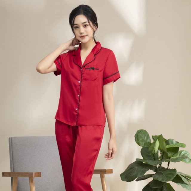 Bộ lụa mặc nhà cao cấp vnxk