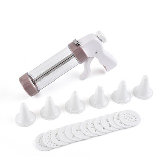 Bộ tạo hình bánh quy cookie press 20 mặt nhựa