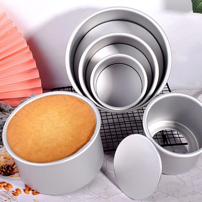 Mua Khuôn Tròn Nhôm ĐÁY CAO 10 CM Nướng Bánh Bông Lan Gato Sinh Nhật