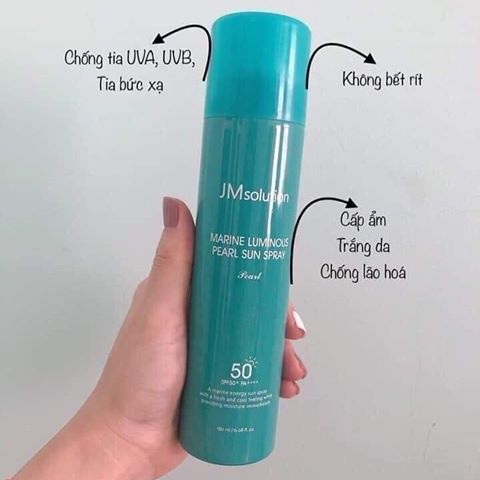 [FREESHIP50K] Xịt chống nắng JM solution màu xanh 180ml Hàn Quốc TREEHOUSE SHOP