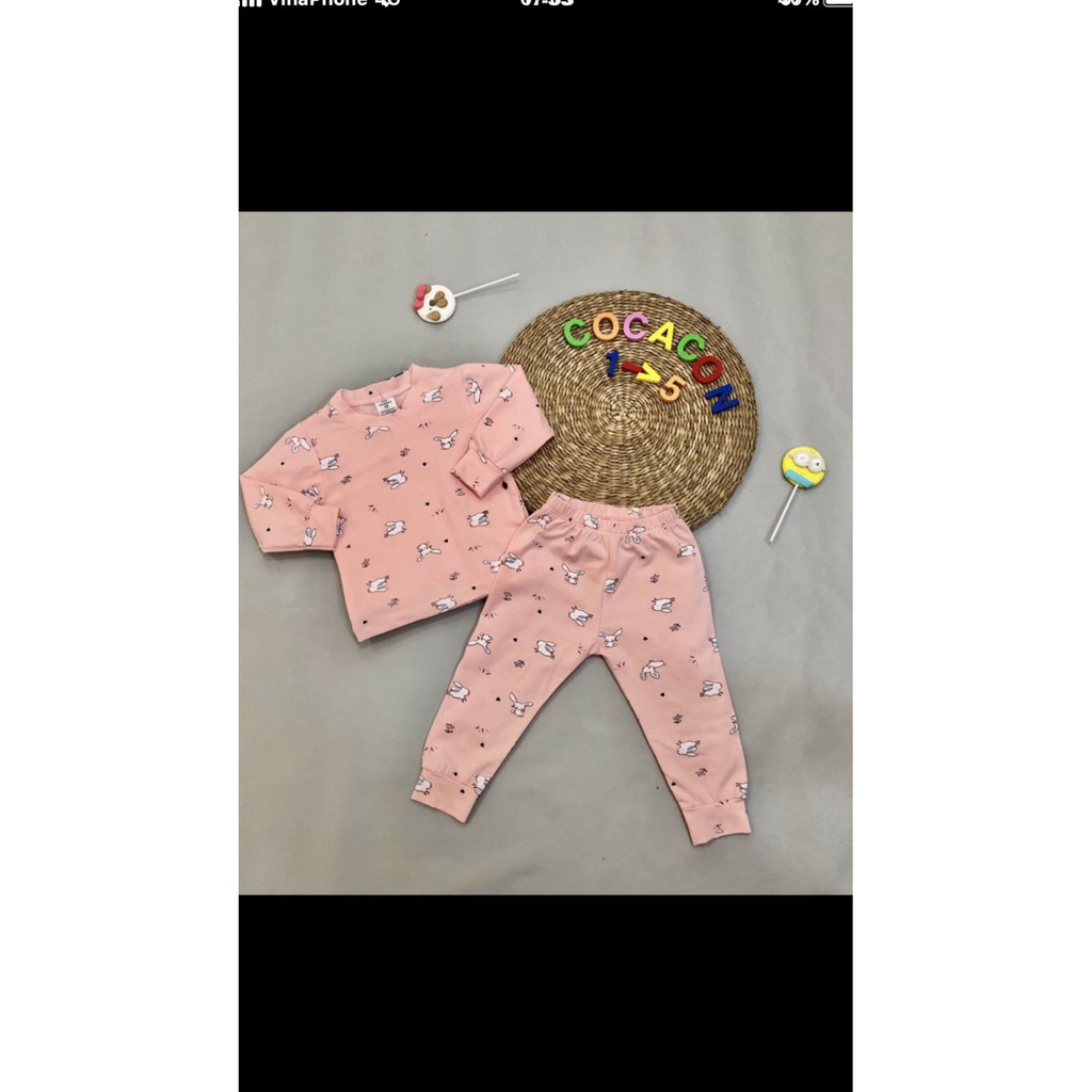 Bộ dài thun cotton chất đẹp cho bé trai / bé gái (6-14kg) - Cocacon's