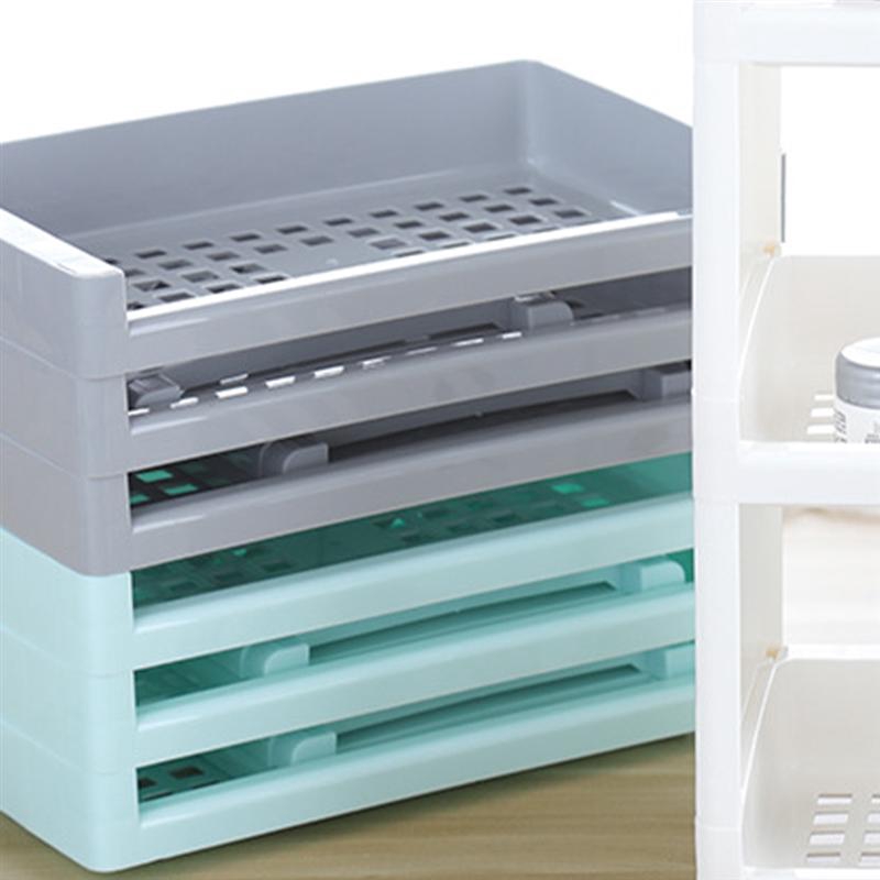Kệ Đựng Đồ Dùng Nhiều Tầng Thiết Kế Đục Lỗ Đơn Giản Sắp Xếp Gọn Gàng Cho Nhà Bếp Nhà