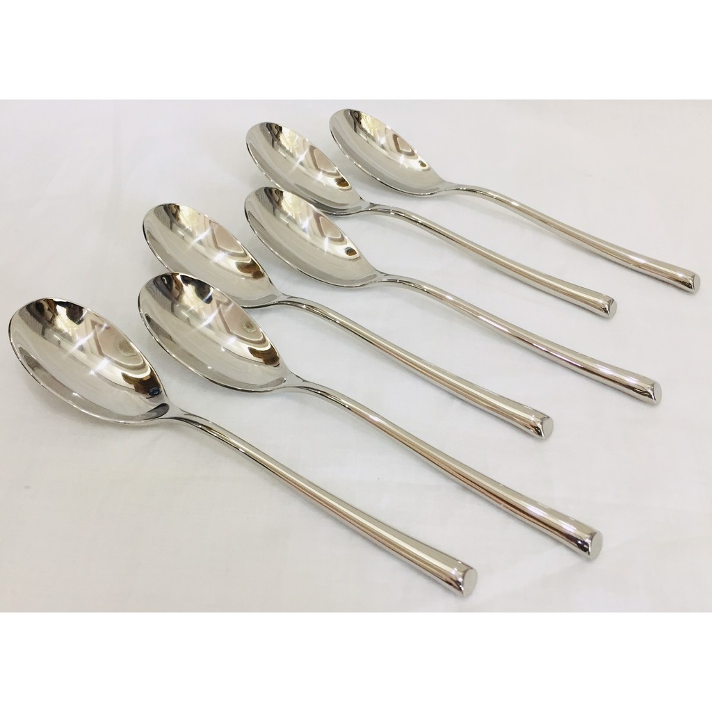BỘ 6 MUỖNG INOX 304 LORENA CHÂU ÂU CAO CẤP