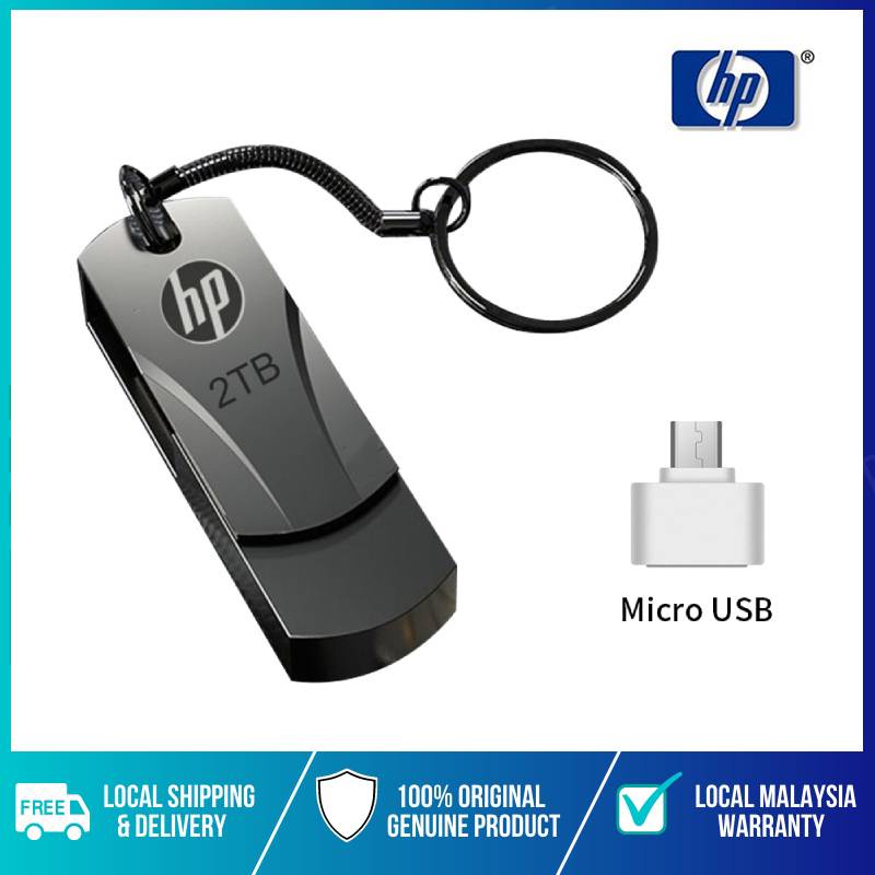 Bộ USB HP 30.0 tốc độ cao không thấm nước có móc khóa nhiều dung lượng lưu trữ tùy chọn (có bán lẻ)
