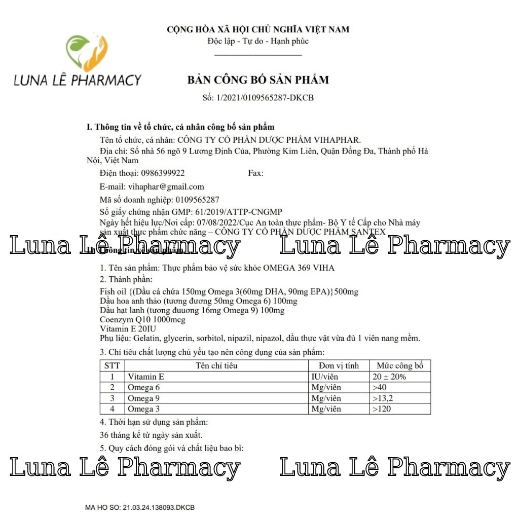 Viên uống bổ sung Sắt FERON Viha hộp 60 viên