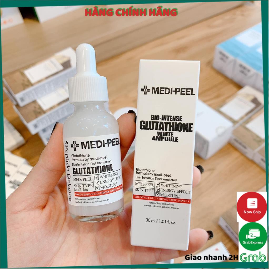 [HÀNG HOT]  Tinh chất dưỡng trắng Medi Peel Bio Intense Glutathione 600 White Ampoule Serum Ngừa Nám, Trắng Da Mẫu mới