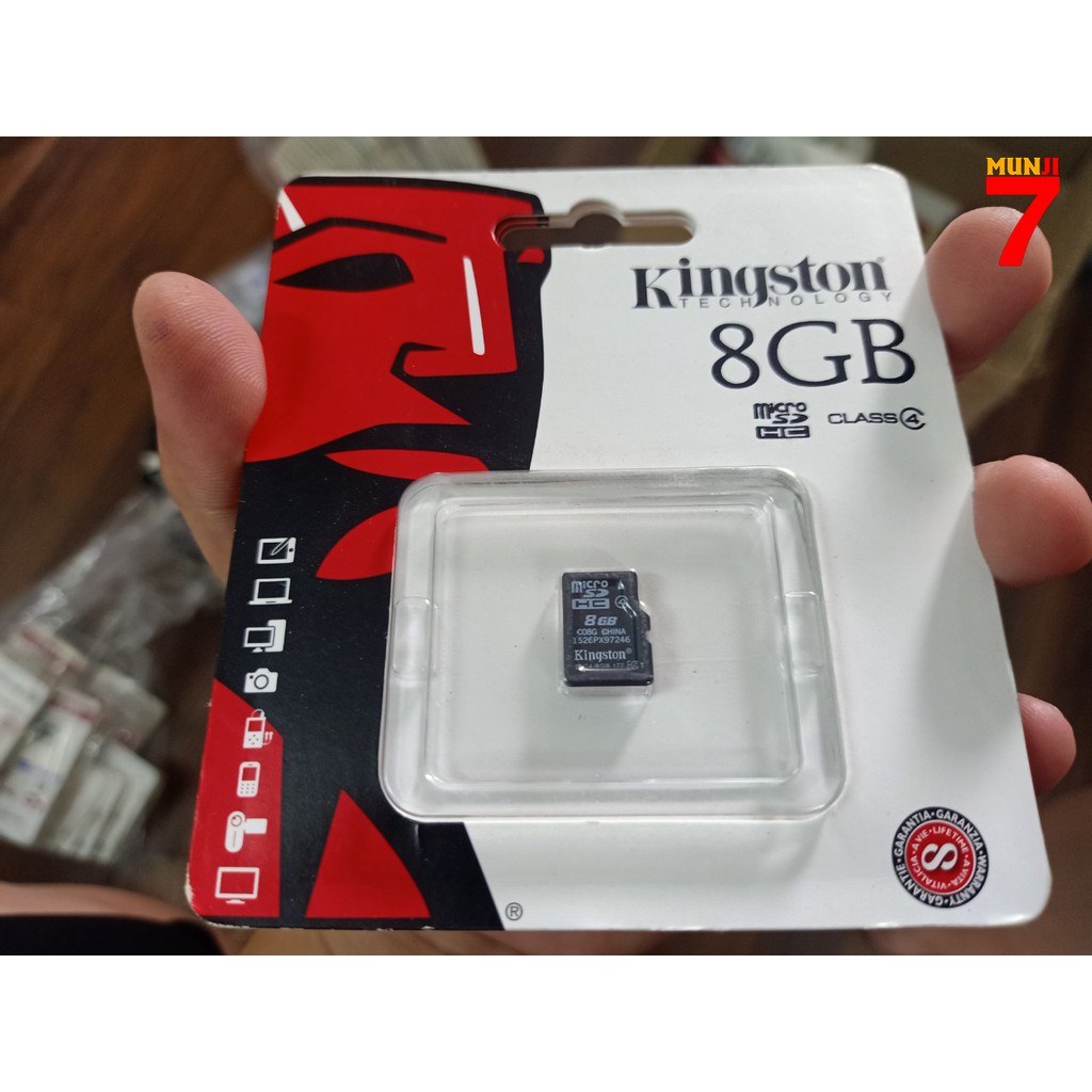 Thẻ Nhớ Kingston Micro SD 8GB Class 4 - SDC4/8GBSP