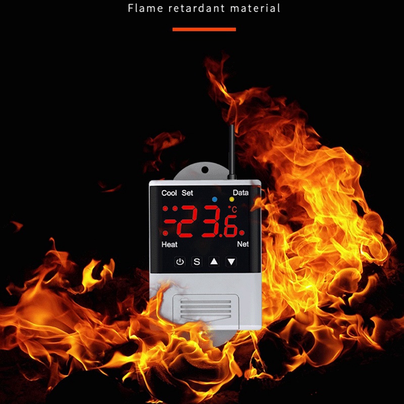 Bộ điều khiển nhiệt độ Wifi không dây Bộ điều nhiệt AC110-220V DTC1201 Cảm biến NTC Màn hình kỹ thuật số Điều khiển APP cho Nhà thông minh