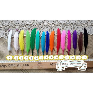 Lông vũ nguyên sợi làm dreamcatcher, khuyên tai