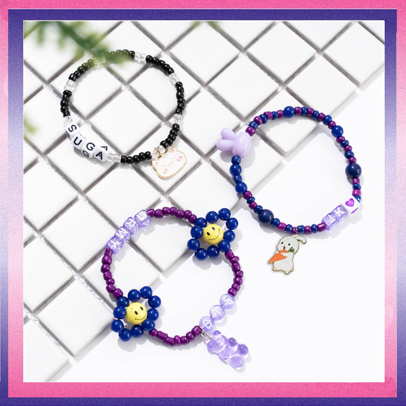 Vòng đeo tay KPOP khắc tên các thành viên nhóm nhạc BTS