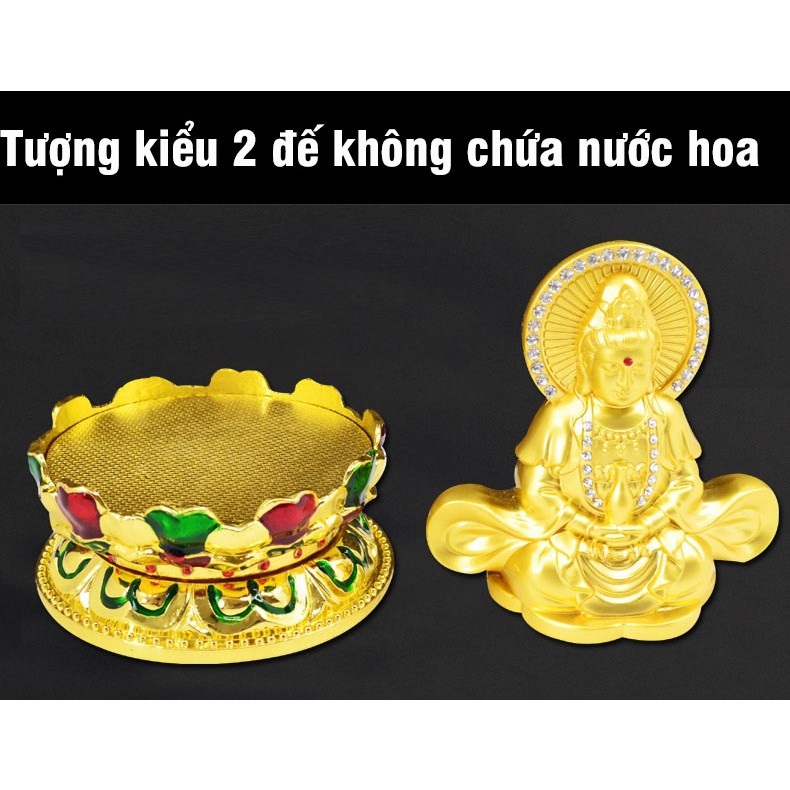Tượng phật nước hoa quan âm bồ tát sang trọng trang trí taplo xe hơi, nhà cửa, bàn làm việc | BigBuy360 - bigbuy360.vn