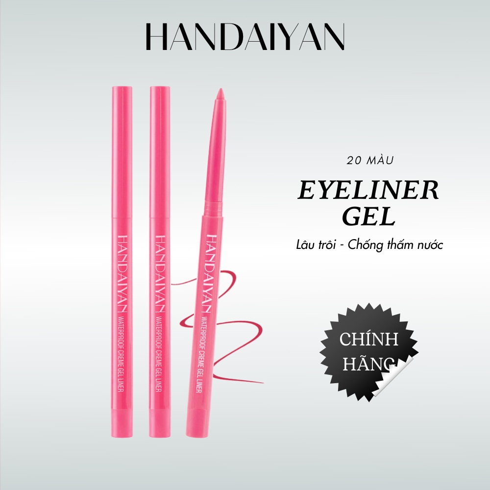 Bút Kẻ Mắt Dạng Gel HANDAIYAN Creme Gel Liner Nhiều Màu Không Thấm Nước Lâu Trôi C3