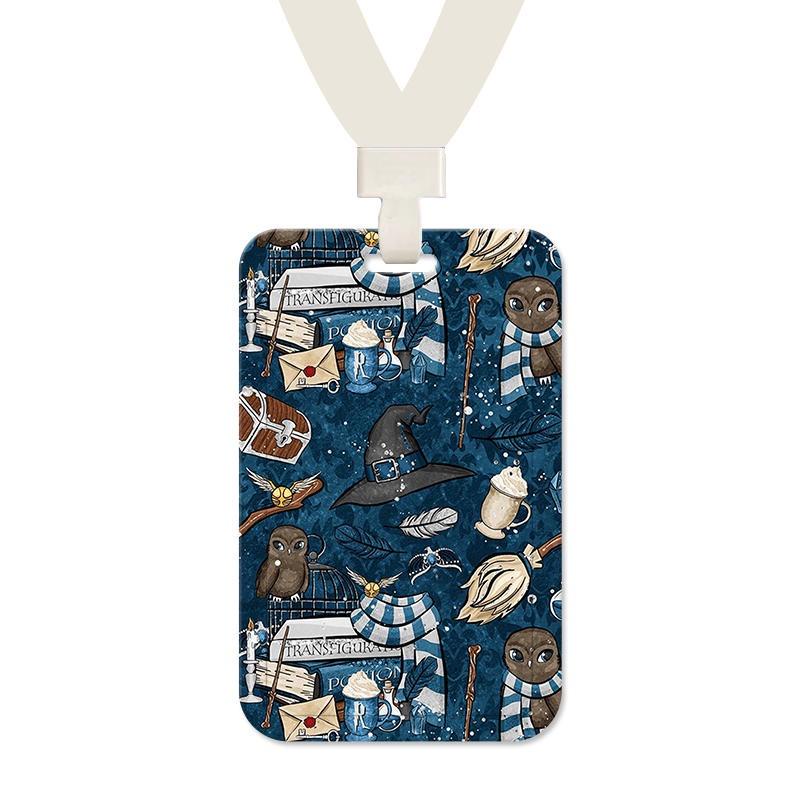 Hoạt Hình Ốp Điện Thoại Có Ngăn Đựng Thẻ Kèm Dây Đeo Cổ Phong Cách Harry Potter