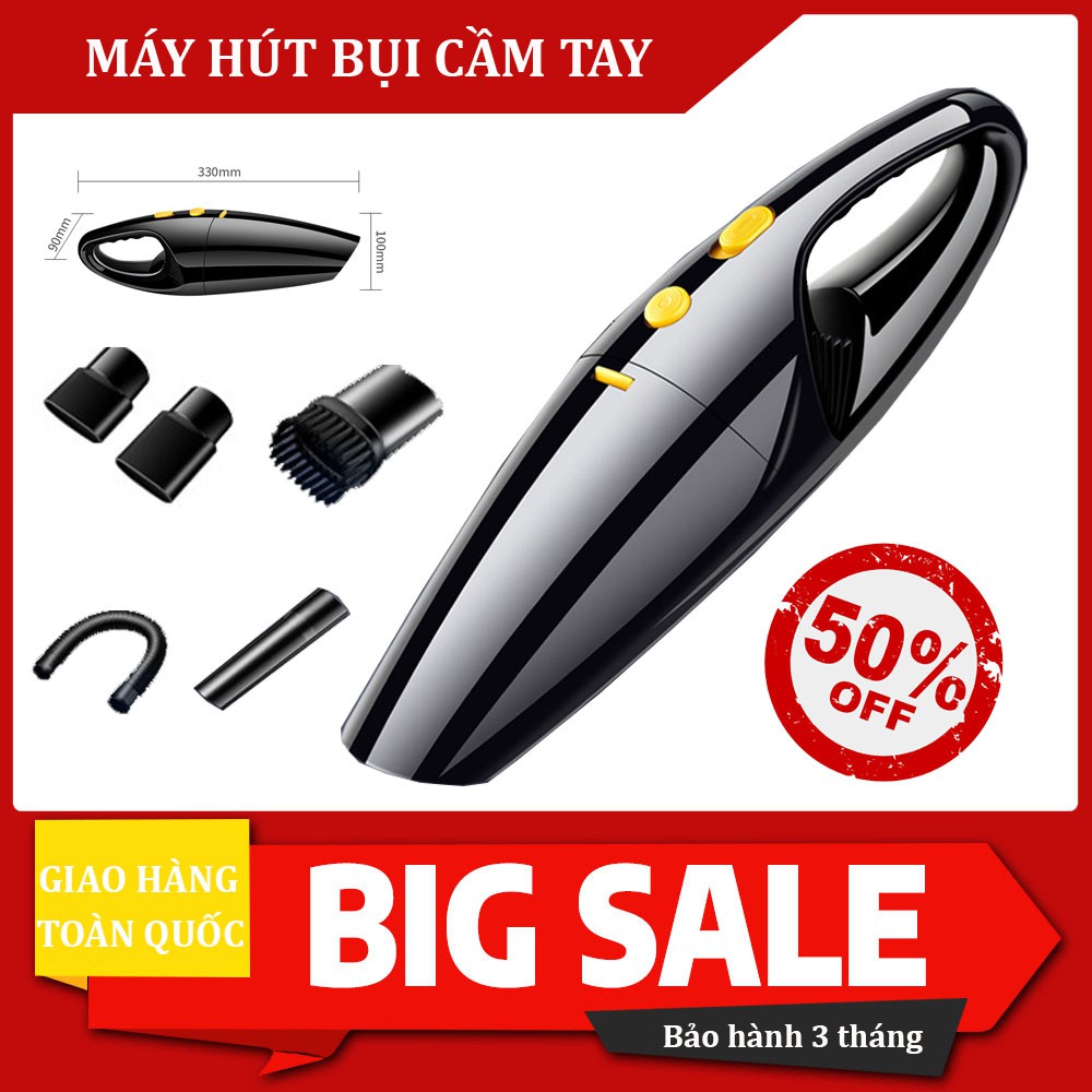 Máy Hút Bụi Ô Tô Và Gia Đình Không Dây, Máy Hút Bụi Cầm Tay. Công Suất Cực Lớn, Lực Hút Mạnh. Bảo Hành 1 Đổi 1