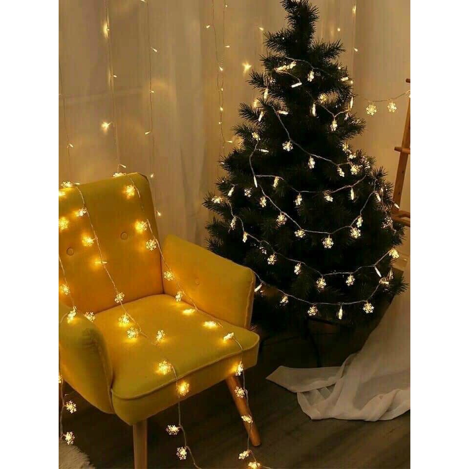 Đèn Nháy Hình Bông Tuyết Trang Trí