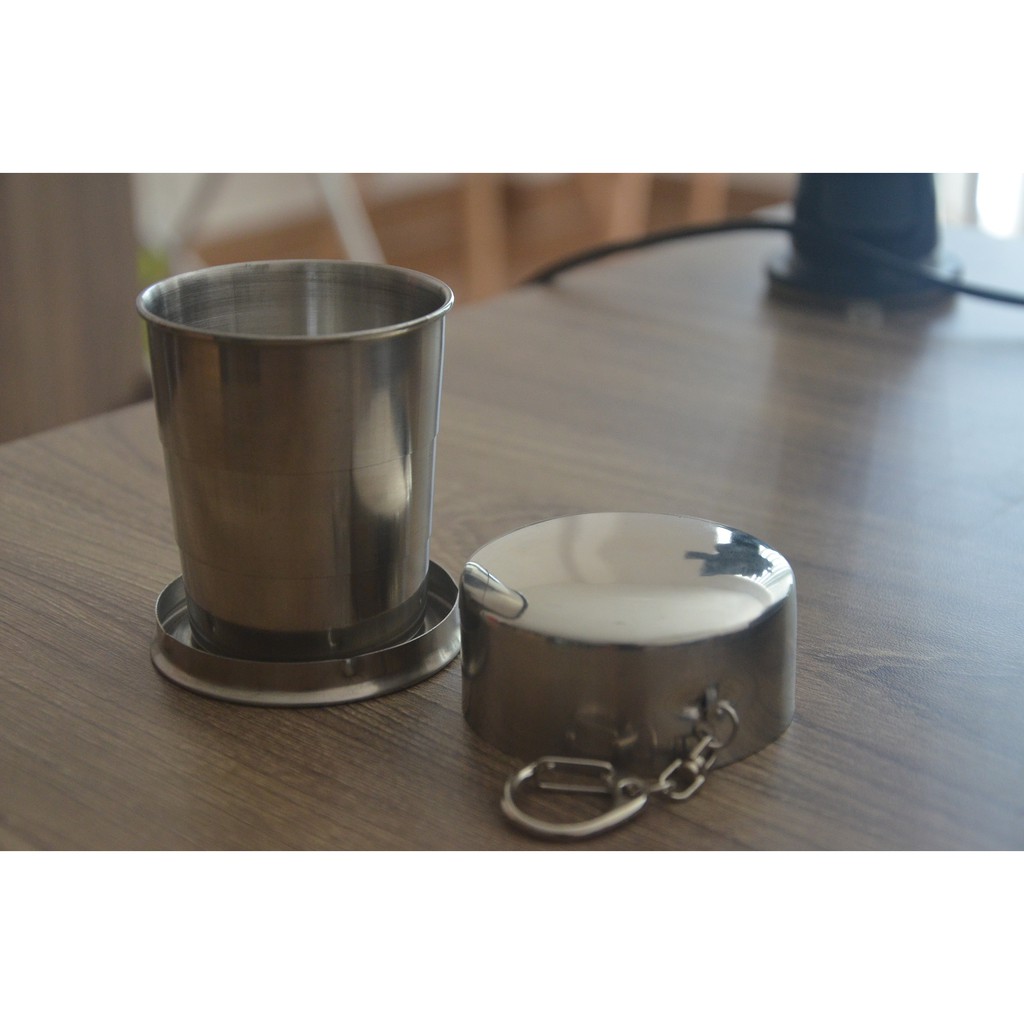 ly xếp inox