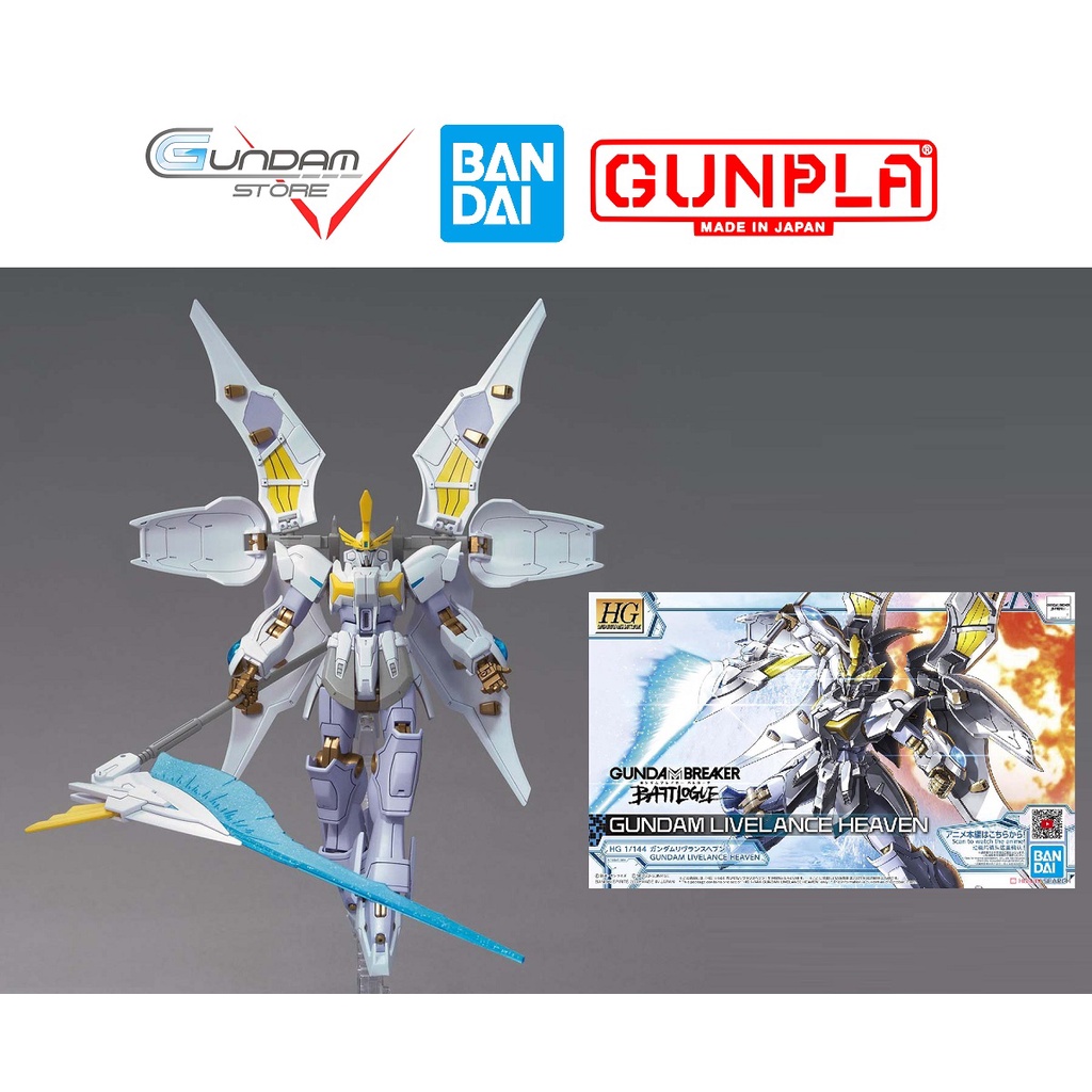 Mô Hình Gundam HG Livelance Heaven GBB Breaker Battlogue 1/144 Bandai Đồ Chơi Lắp Ráp Anime Nhật